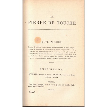 Théâtre complet T3, La pierre de touche, Le mariage d'Olympe, La jeunesse, Sapho,, Emile Augier, 1883, opéra