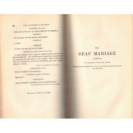Théâtre complet T4, Les lionnes pauvres, Un beau mariage, Les effrontés , Emile Augier, 1883