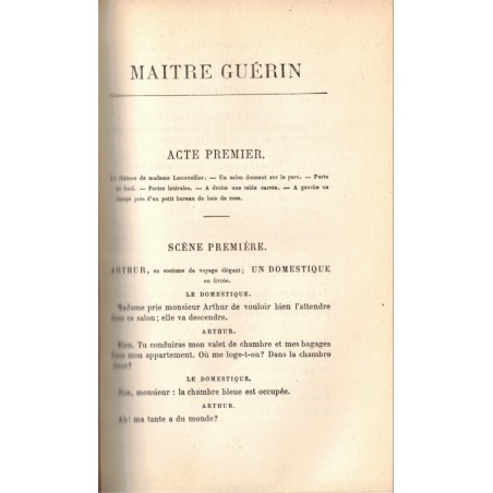 Théâtre complet T5, Le fils de Giboyer, Maître Guérin, La contagion , Emile Augier, 1883, théâtre XIXe s.