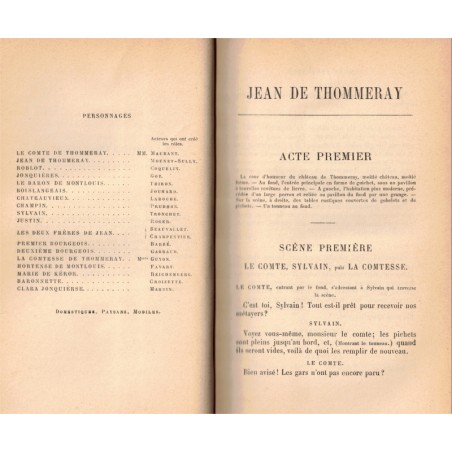 Théâtre complet T7, Jean de Thommeray, Les Fourchambault, Le prix Martin, Emile Augier, 1892 - théâtre XIXe s.