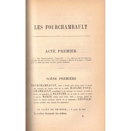 Théâtre complet T7, Jean de Thommeray, Les Fourchambault, Le prix Martin, Emile Augier, 1892 - théâtre XIXe s.