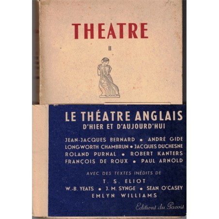 Le théâtre anglais d'hier et d'aujourd'hui, Paul Arnold, 1945 - littérature anglaise