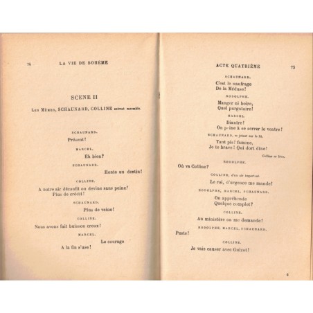 La vie de bohème, Giacossa & Illica, 1963 - comédie lyrique, opéra, théâtre