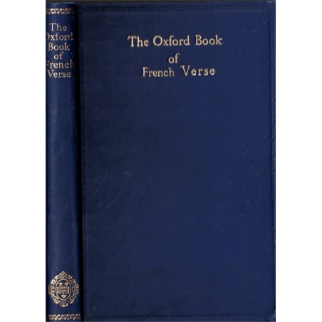 The Oxford book of french verse, John Lucas, 1946 - poètes, anthologie littérature