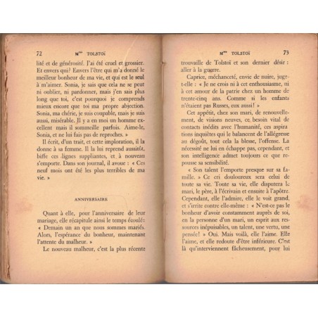 Madame Tolstoï, Suzanne Normand, 1932 - biographies écrivain russe, Russie, livre dédicacé