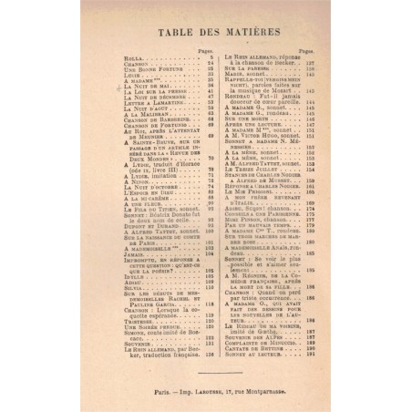 Alfred de Musset, 1909, poésies nouvelles 1836-1852 - Littérature XIXe s. poètes, Bibliothèque Larousse