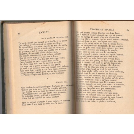 Jocelyn, Lamartine, 1932 - Littérature XIXe s. Les chefs-d'œuvre de Lamartine