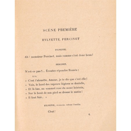 Les romanesques, les deux Pierrots, Edmond Rostand - comédie théâtre XIXe s.