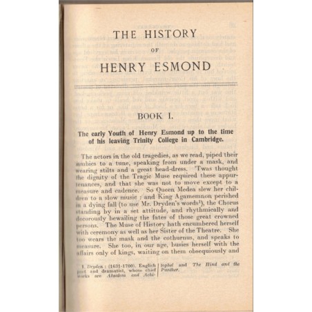 Henri Esmond, Thackeray, 1924 - english litteratur, biographies historiques, manuels d'anglais