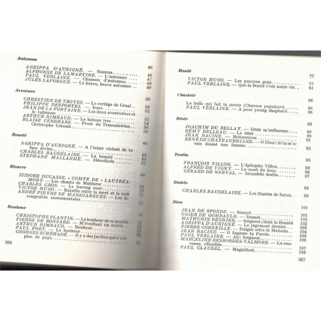 La poésie française, anthologie thématique, Maxpol Fouchet, 1963 - poètes français, poésie, poèmes,