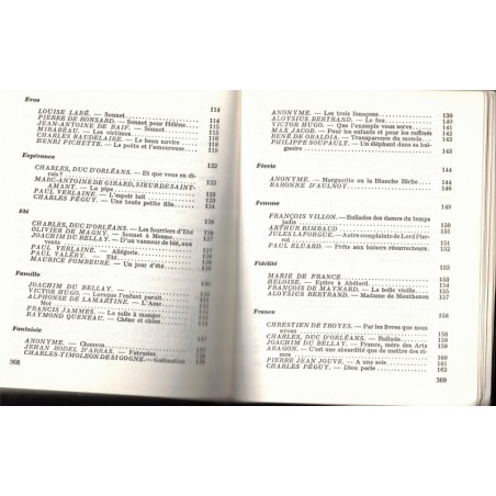 La poésie française, anthologie thématique, Maxpol Fouchet, 1963 - poètes français, poésie, poèmes,