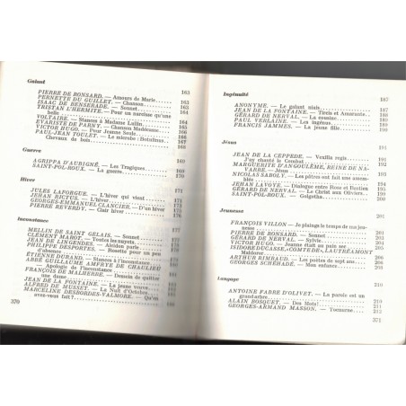 La poésie française, anthologie thématique, Maxpol Fouchet, 1963 - poètes français, poésie, poèmes,