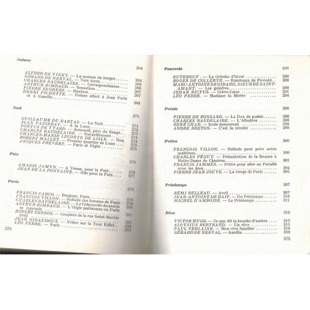 La poésie française, anthologie thématique, Maxpol Fouchet, 1963 - poètes français, poésie, poèmes,