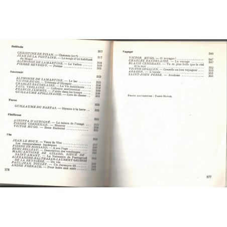 La poésie française, anthologie thématique, Maxpol Fouchet, 1963 - poètes français, poésie, poèmes,