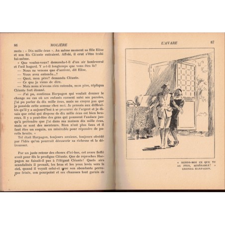 Les chefs d'œuvre de Molière, par Arrigon, 1936 - Les précieuses ridicules, Le médecin malgré lui, Tartuffe, L'avare