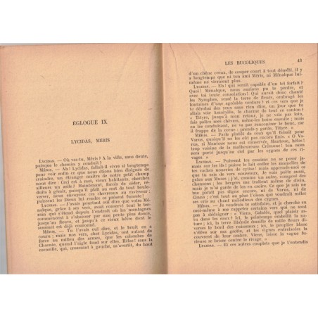 Les Bucoliques et les Géorgiques, Virgile, 1943 - poésie, littérature latine, Rome antique, Antiquité, manuels latin,