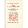 Das Dekameron, Giovanni Di Boccaccio,1925 - Boccace, Décaméron, Littérature Moyen Age, fables, gravures Erich Gruner, érotisme