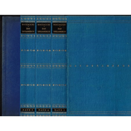 Das Dekameron, Giovanni Di Boccaccio,1925 - Boccace, Décaméron, Littérature Moyen Age, fables, gravures Erich Gruner, érotisme