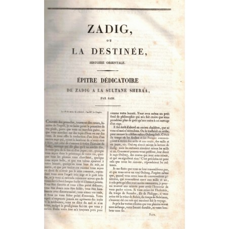Œuvres de Voltaire tome 7, 1836, romans philosophiques, dialogues, commentaires sur Corneille - Littérature XVIIIe s, gravures,