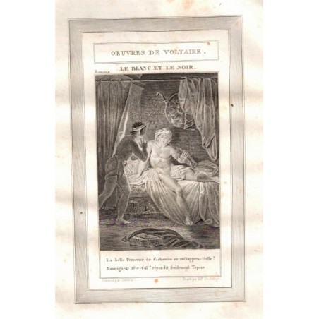 Œuvres de Voltaire tome 7, 1836, romans philosophiques, dialogues, commentaires sur Corneille - Littérature XVIIIe s, gravures,