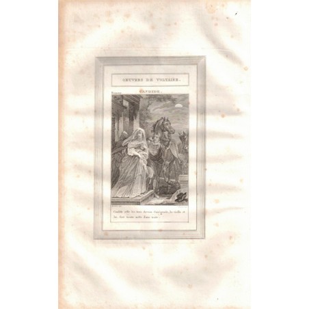 Œuvres de Voltaire tome 7, 1836, romans philosophiques, dialogues, commentaires sur Corneille - Littérature XVIIIe s, gravures,