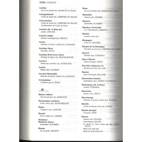 Dictionnaire Grandes œuvres de la littérature française, J.P. de Beaumarchais, In Extenso, 1998 - anthologie écrivains français