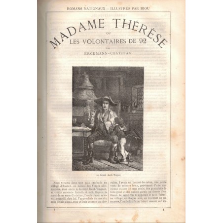 Romans nationaux d'Erckmann-Chatrian, 1685, Hetzel - romans XIXe s., Napoléon, romans populaires, illustrateurs Riou