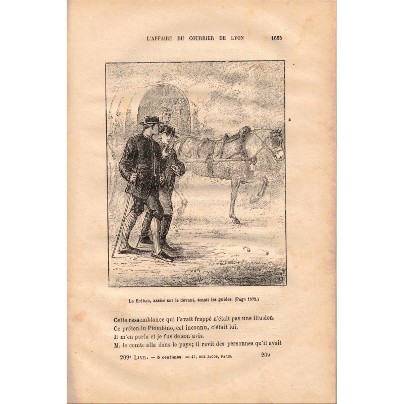 L Affaire Du Courrier De Lyon Livre La Bréban ou L'affaire du Courrier de Lyon, Maurice Jogand, 1885, 7