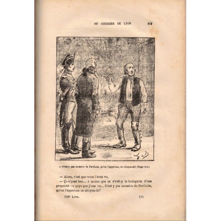 La Bréban ou L'affaire du Courrier de Lyon, Maurice Jogand 1885, 7 vol.- affaire criminelle, Directoire, romans populaires