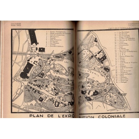 Lectures pour Tous, année 1931, vol.1, Exposition coloniale 1931, Empire colonial, revues voyages, revues anciennes,