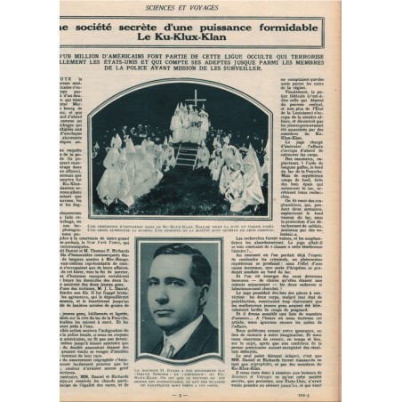 Sciences et Voyages année 1923 et Almanach Scientifique 1924 - revues scientifiques, ethnologie, industrie, tourisme,