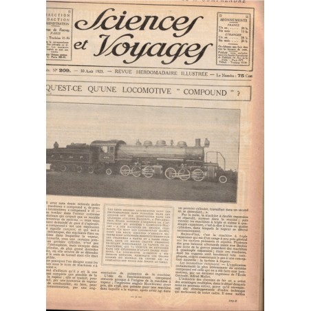 Sciences et Voyages année 1923 et Almanach Scientifique 1924 - revues scientifiques, ethnologie, industrie, tourisme,