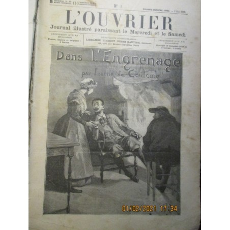 L'Ouvrier, journal illustré année 1905 / 1906 - journaux, romans populaires, 1900, voyages, sciences, actualités, magazines