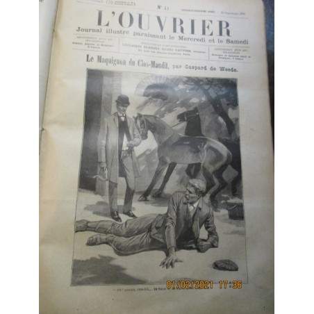 L'Ouvrier, journal illustré année 1905 - 906 - journaux populaires, 1900, voyages, sciences, actualités,