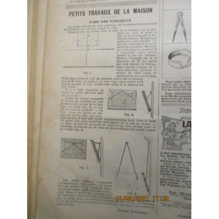 L'Ouvrier, journal illustré année 1905 - 906 - journaux populaires, 1900, voyages, sciences, actualités,