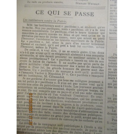L'Ouvrier, journal illustré année 1905 - 906 - journaux populaires, 1900, voyages, sciences, actualités,