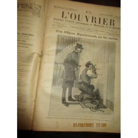 L'Ouvrier, journal illustré année 1905 - 906 - journaux populaires, 1900, voyages, sciences, actualités,