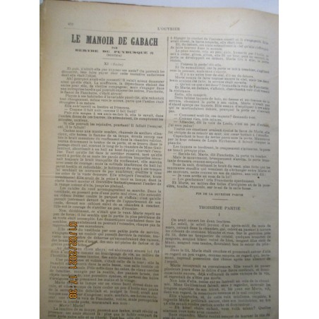 L'Ouvrier, journal illustré année 1905 - 906 - journaux populaires, 1900, voyages, sciences, actualités,
