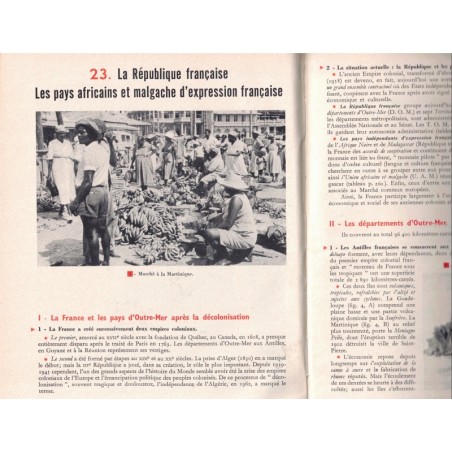 Géographie classe de 3e, la France, la région, pays d'expression française, Bertrand, Jeanblanc, 1964 - manuels de géographie
