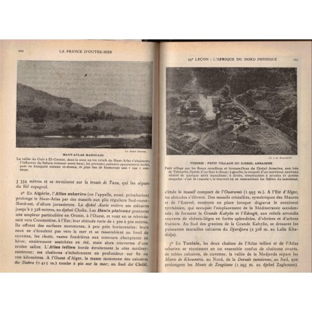 France métropolitaine et France d'Outre-Mer, Géographie 3e, Boucau, Brunhes, 1946 - manuels de géographie,
