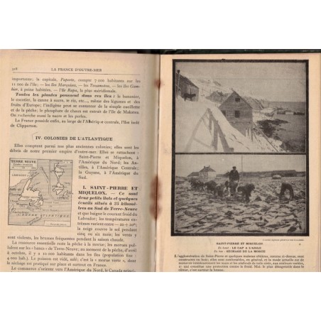 France métropolitaine et France d'Outre-Mer, Géographie 3e, Boucau, Brunhes, 1946 - manuels de géographie,