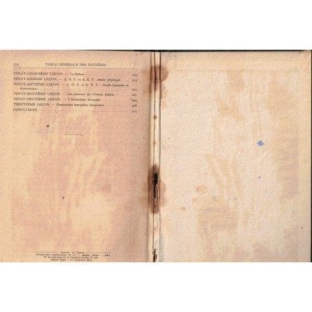 France métropolitaine et France d'Outre-Mer, Géographie 3e, Boucau, Brunhes, 1946 - manuels de géographie,