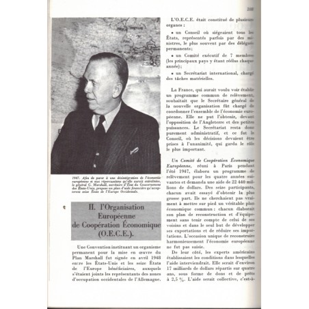 Instruction civique 1ère, France et l'Europe dans le monde, Leif & Grimal, 1965 - manuels, institutions internationales