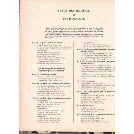 Géographie du monde contemporain, et filmologie, Terminale, Victor Prévot, Troux, 1963 - manuels de géographie, cinéma