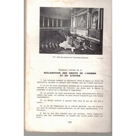 Mon cahier d'histoire cours moyen, de 1789 à nos jours, Dancre, 1965 - manuels d'histoire