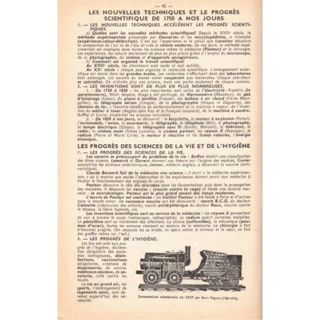 Mon mémento d'histoire des origines à nos jours, cours de fin d'études primaires, , Anscombre, 1968 - manuels d'histoire