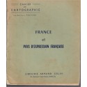 Cahier de cartographie, France & pays d'expression française, Fraysse, 1964 - manuels géographie