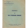 Cahier de cartographie, France & pays d'expression française, Fraysse, 1964 - manuels géographie