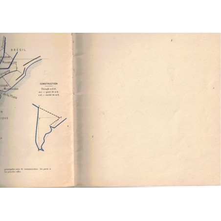 Cahier de cartographie, Le Monde, moins l'Europe, Fraysse, 1964 - manuels géographie