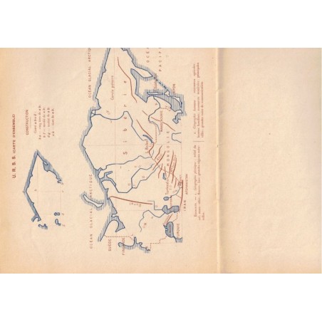 Cahier de cartographie, L'Europe, moins la France, Fraysse, 1949 - manuels géographie